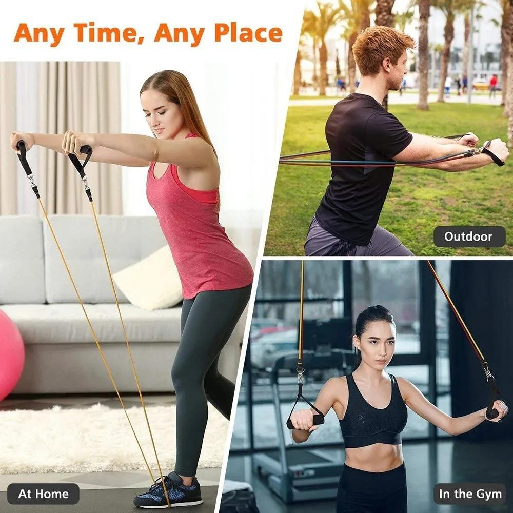Miniatura Banda Elástica Resistência Extensor Funcional Fitness Roxo