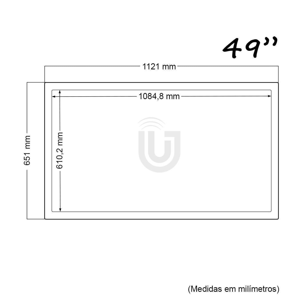 Miniatura Moldura/Lousa Interativa Touchscreen Unionboard 49