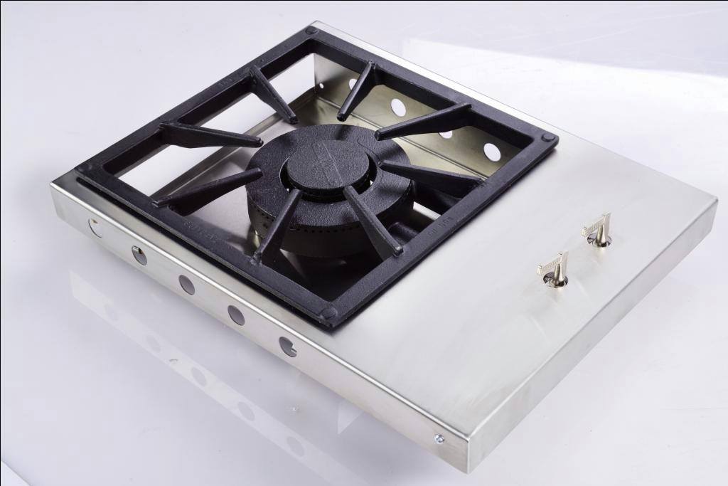 Miniatura Bifeteira à gás Estilo Cooktop Queimador Duplo