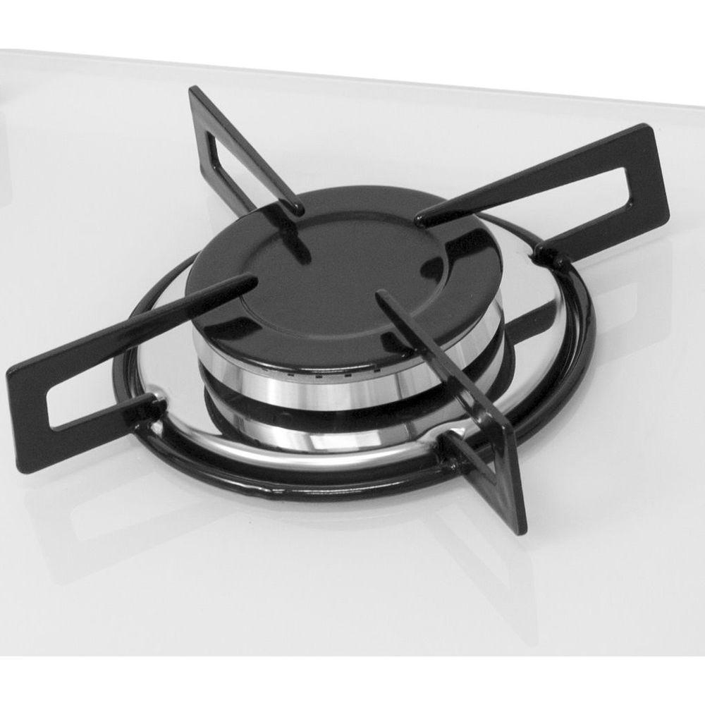 Miniatura Fogão Cooktop 5 Bocas Tripla Chama Bivolt Chamalux - Branco