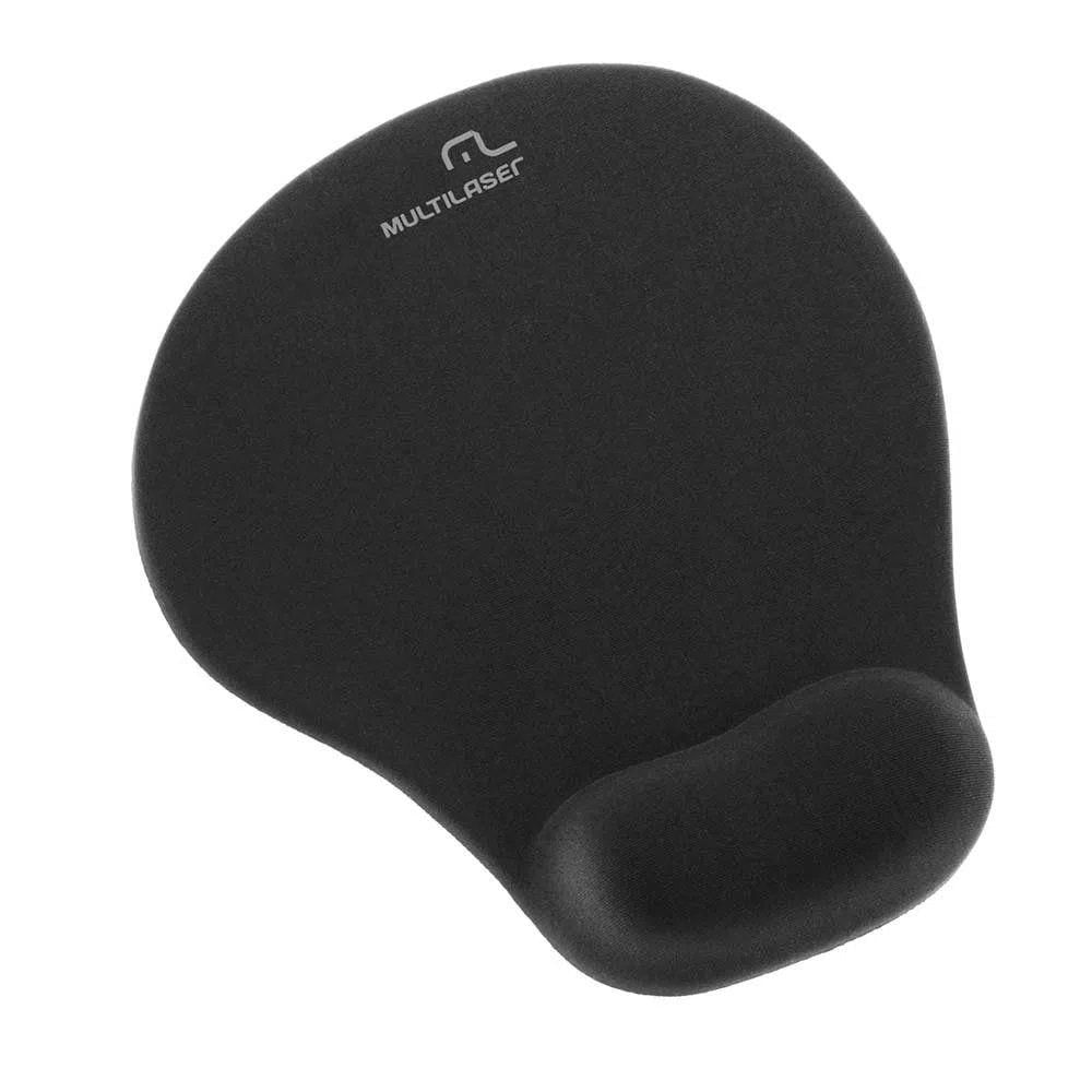 Miniatura Mouse Pad Multilaser Com Apoio Gel Pequeno Preto - Ac021