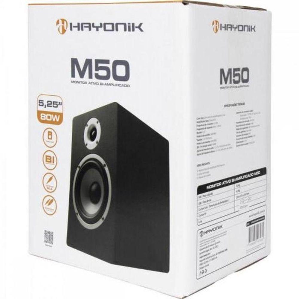 Monitor De Referência Para Estúdio Hayonik M50