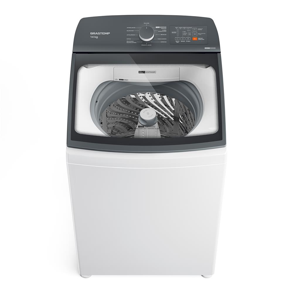 Miniatura Máquina de Lavar Brastemp 14Kg Branca com Ciclo Tira Manchas Advanced e Smart Sensor - BWK14BB 220v