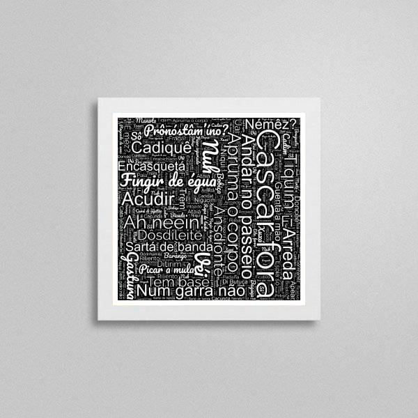 Miniatura Quadro Quadrado Gírias De Mineiro 24X18Cm