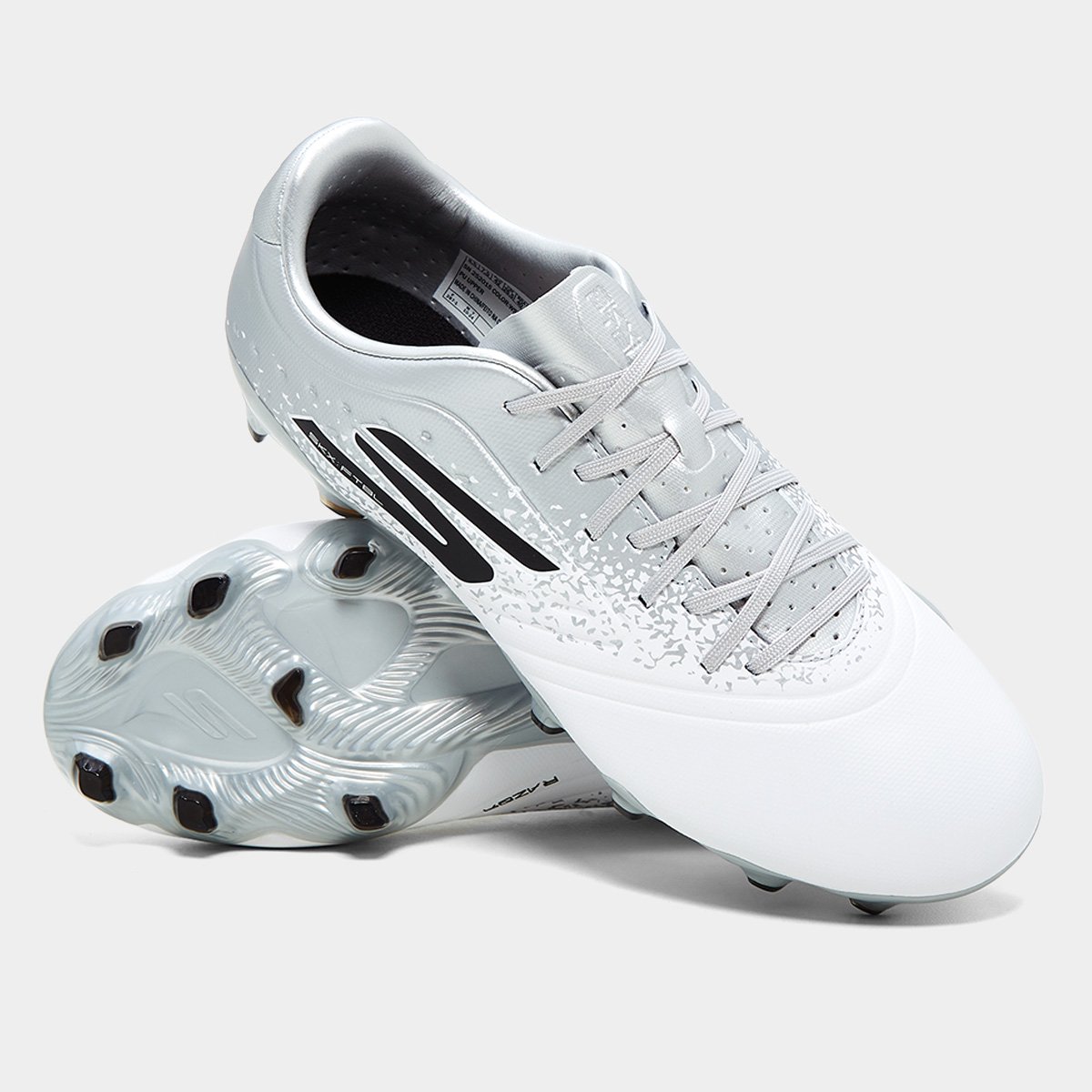 Miniatura Chuteira Campo Skechers Gold Masculina Branco+prata - 39