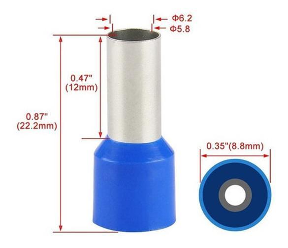 Miniatura 100Un Terminal Tubular Ilhós Conector 16Mm Pré Isolado
