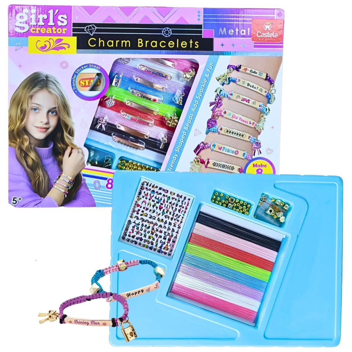 Miniatura Conjunto Pulseiras Bijuterias Montar Jóias Colar Castela