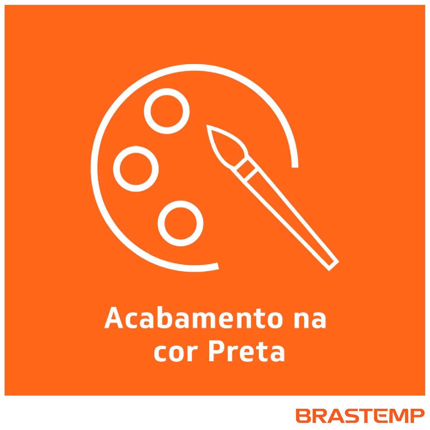 Miniatura Fogão Brastemp 5 Bocas Preto com Turbo Chama com Mesa de Vidro - BFS5VCE Bivolt