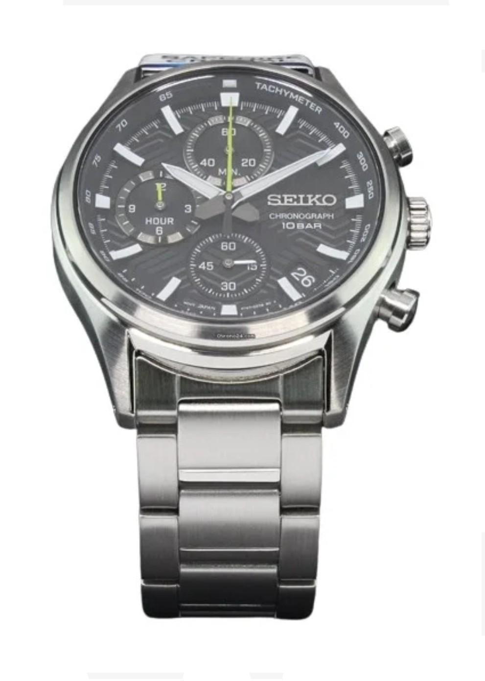 Miniatura Relógio De Pulso Masculino Seiko Cronograph Quartzo Ssb419B1