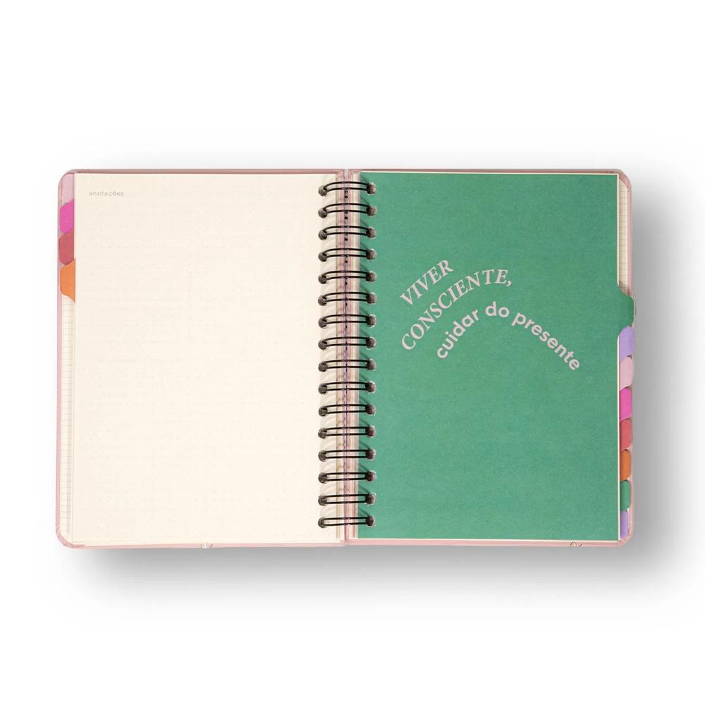 Planner Permanente Cicero Wire-O Semanal Notas A5 - Colmeia