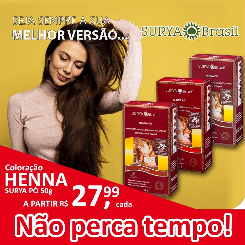 Miniatura Henna Surya Creme Vermelho 70Ml