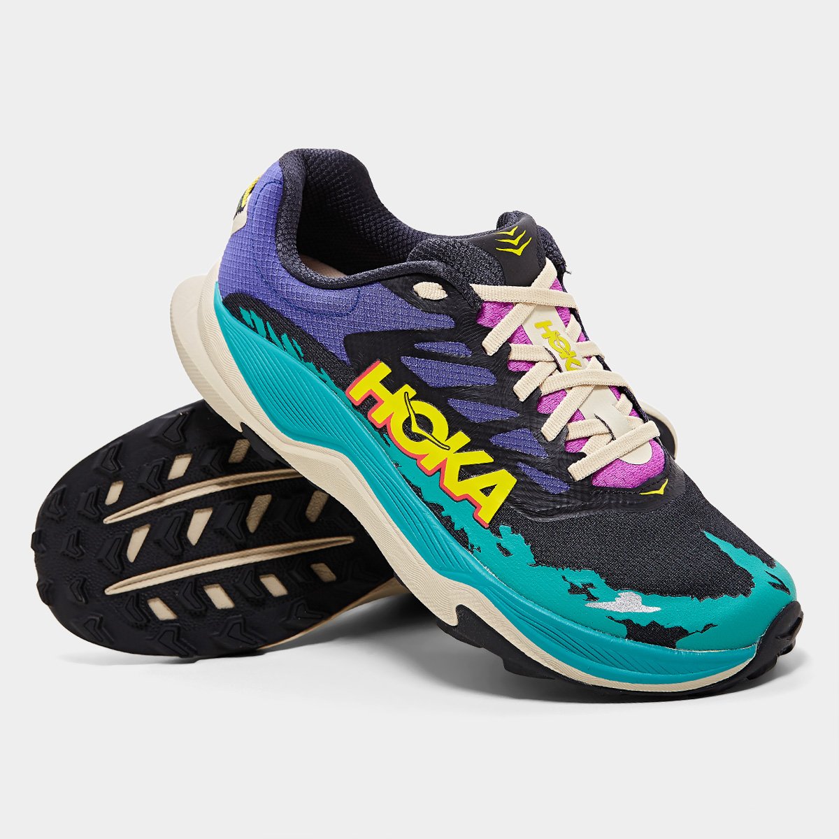 Miniatura Tênis Hoka Torrent 4 Masculino Roxo+Verde - 40