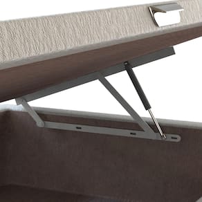Base Box para Colchão de Solteiro Probel com Baú Universal 34x88x188cm Branco