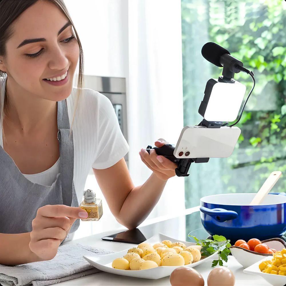 Miniatura Kit De Gravação Profissional 4 Em 1