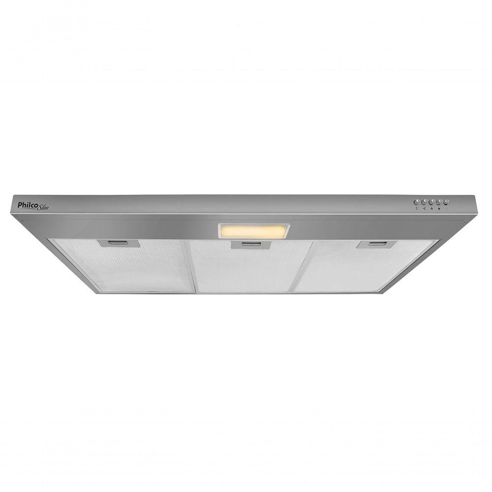 Miniatura Depurador E Exaustor Philco PDR90I Slim 90cm 3 Velocidades Inox 110V