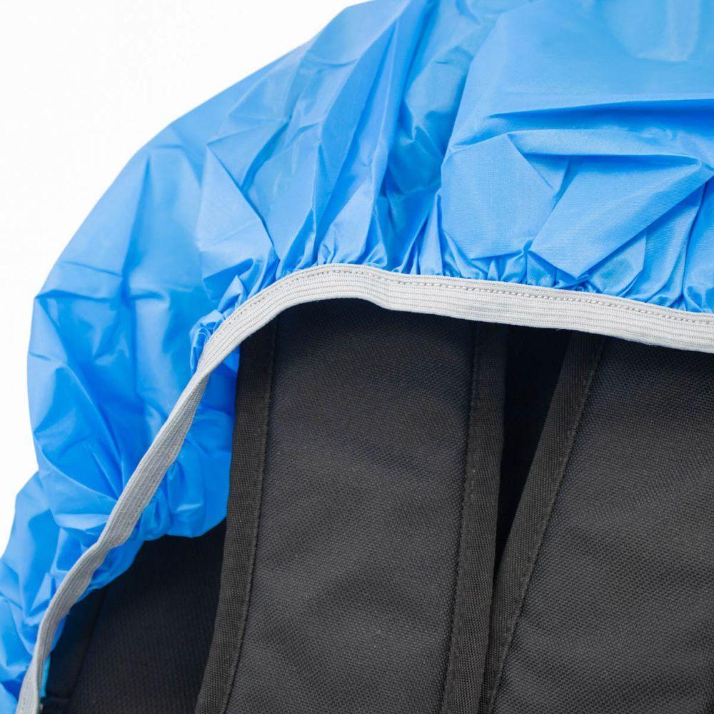Miniatura Capa De Chuva Para Mochila Impermeavel Motoboy Viagem Mala Elastico Azul