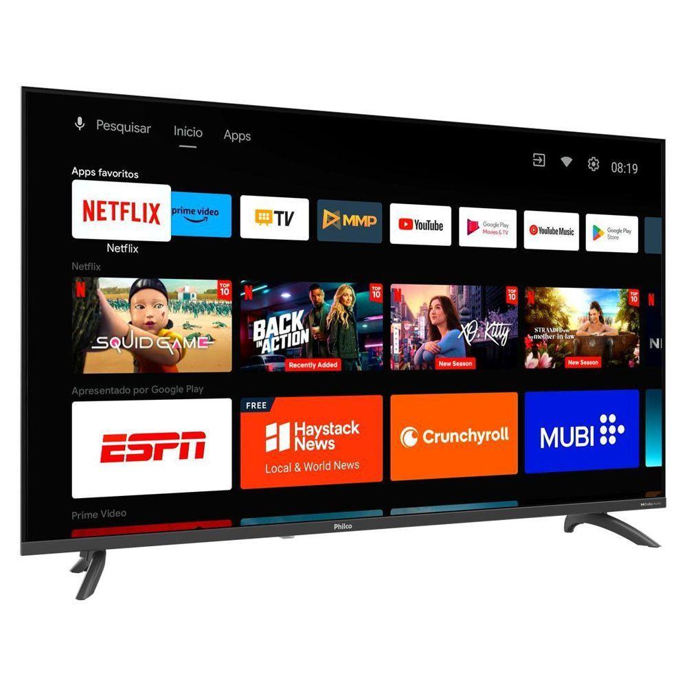 Smart TV 43 P43EAA Full HD DLED Borda Infinita Philco Cinza Bivolt