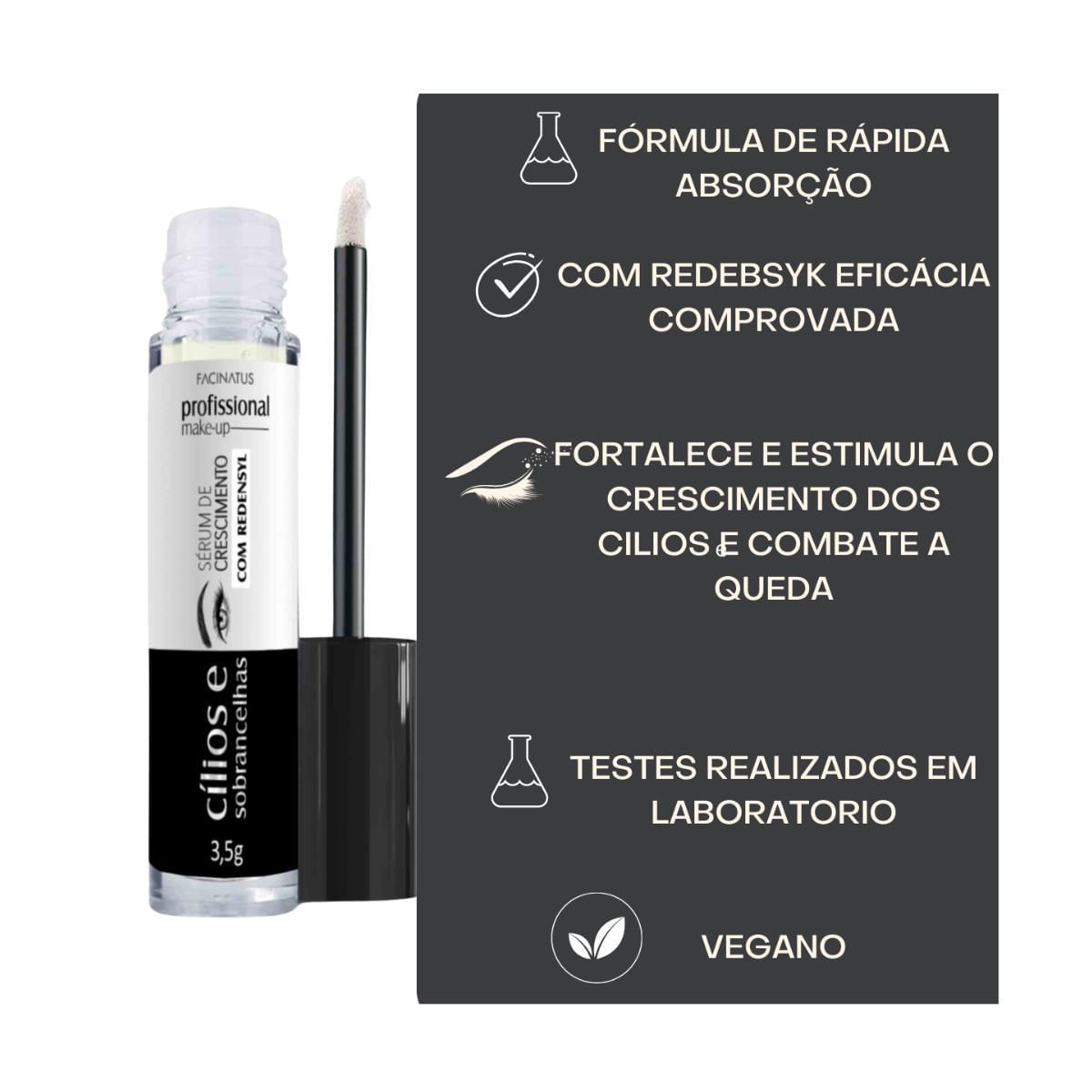 Miniatura Serum Gel Crescimento Cílios E Sobrancelha Da Firmeza Volume