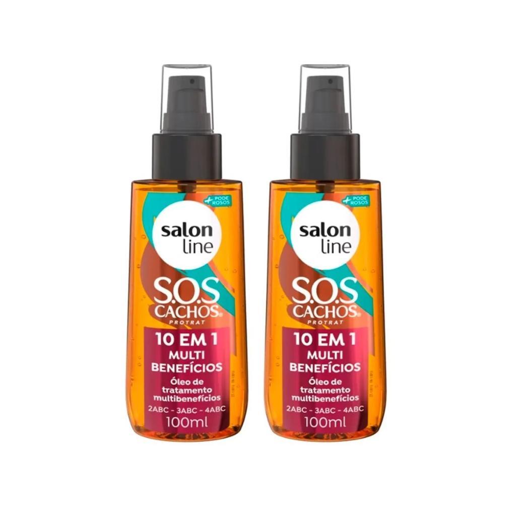 Miniatura Oleo Capilar Salon Line 100Ml Sos Cachos 10Em1 Multi-Kit2Un
