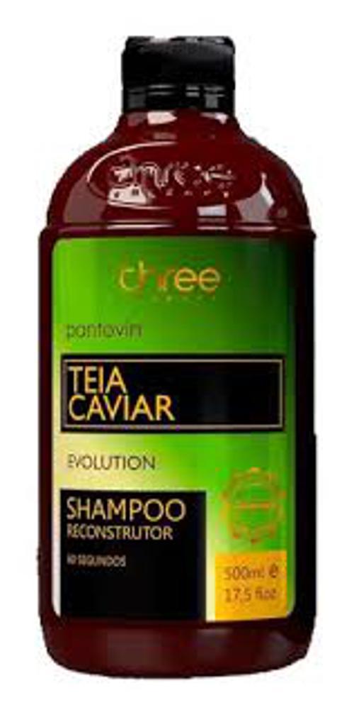 Miniatura Shampoo Pantovin Three Therapy Teia Caviar 500ml