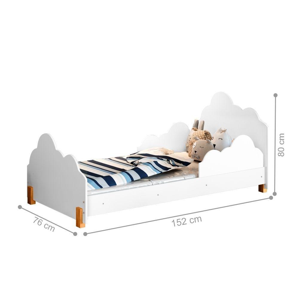 Miniatura Cama Princesa Celeste Branca