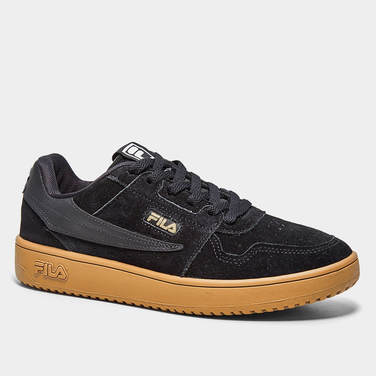 Miniatura Tênis Fila Acd Classic Se Masculino Preto+Dourado - 38