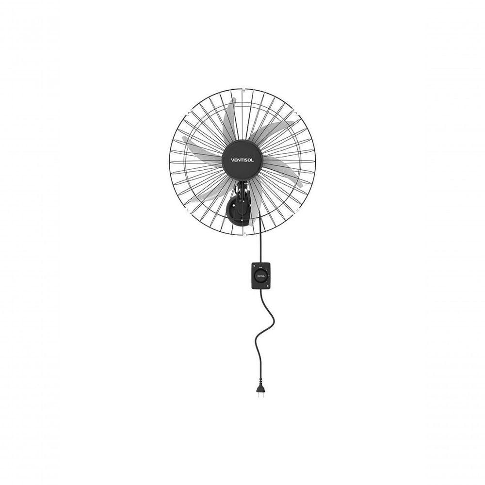 Miniatura Ventilador De Parede Ventisol Steel 50cm Preto Bivolt