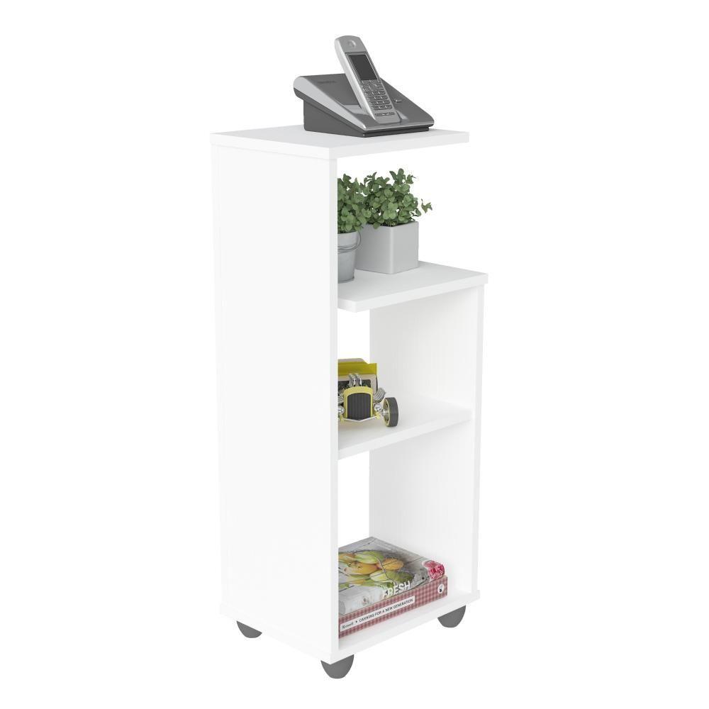 Miniatura Mesa De Apoio Bis Branco Artely Branco