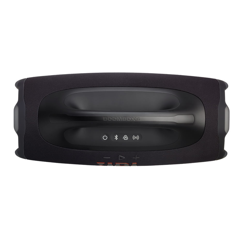 Miniatura Caixa de Som Bluetooth JBL Boombox 4 Preta Até 34h de Reprodução, IP68 À prova d’Água e Resistente a Poeira, 210W Bivolt