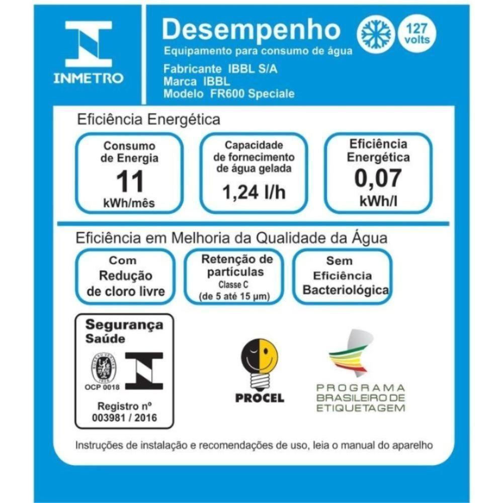 Miniatura Purificador De água Ibbl Fr600 Speciale Branco - 110v 110v