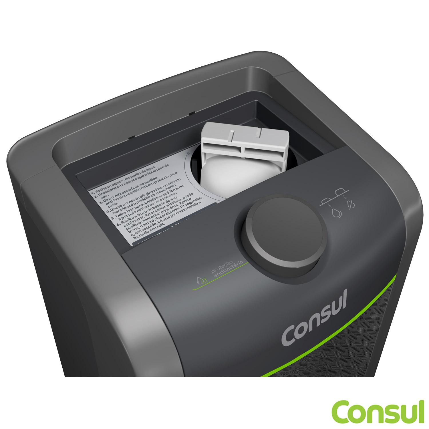 Miniatura Purificador de Água Consul com Alerta Luminoso para Troca do Refil - CPC31AFONA