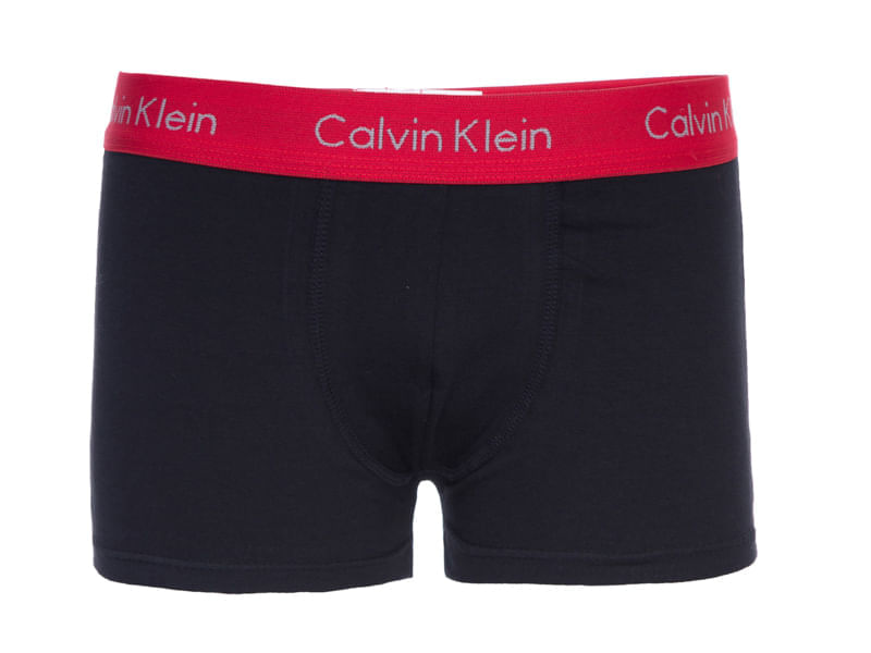 Miniatura Kit 2 Underwear Trunk Classic Costura Frontal Elástico Preto Cueca Infantil Calvin Klein - Preto Kit 2 Underwear Trunk Classic Costura Frontal Elástico Preto Cueca Infantil Calvin Klein Preto 10/12