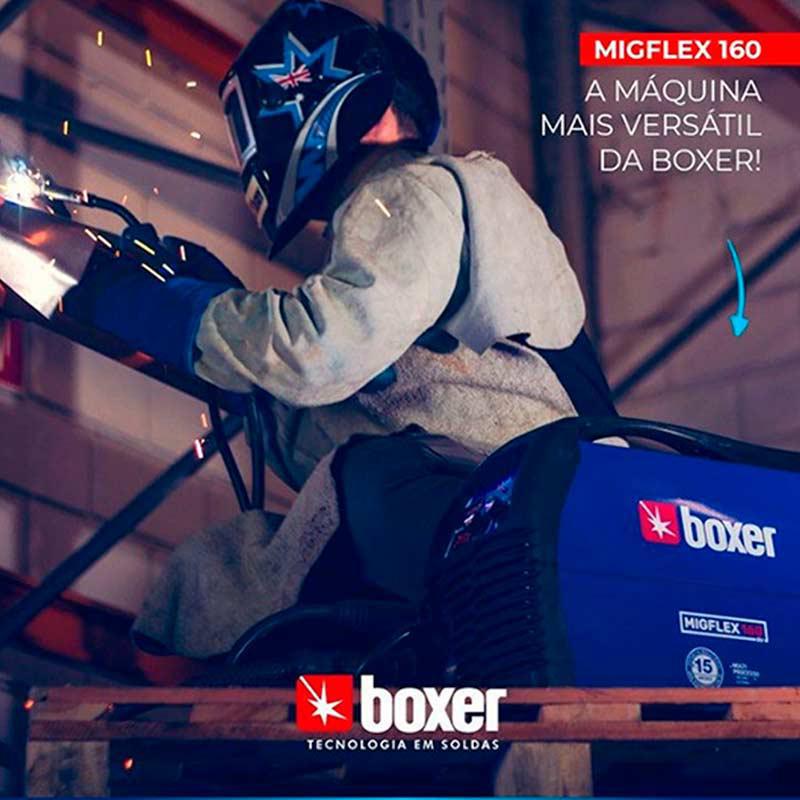 Maquina De Solda Inversora Mig Mag 160A Bivolt Mig160F Boxer