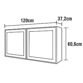 Cozinha Completa Bartira Linea com 13 Portas e 6 Gavetas e 9 Prateleiras - 562,6cm de largura Branca