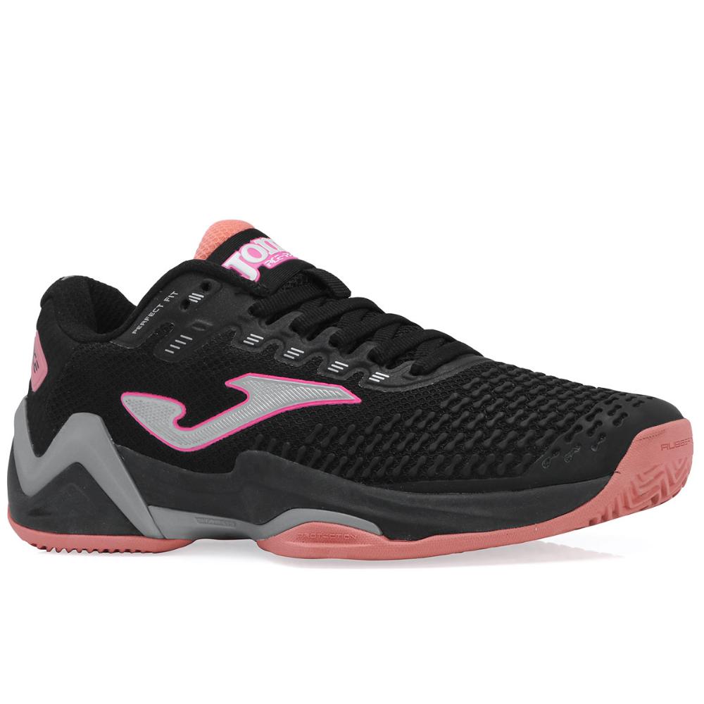 Tênis Joma Ace Pro Clay - Saibro - Preto Rosa e Cinza 36