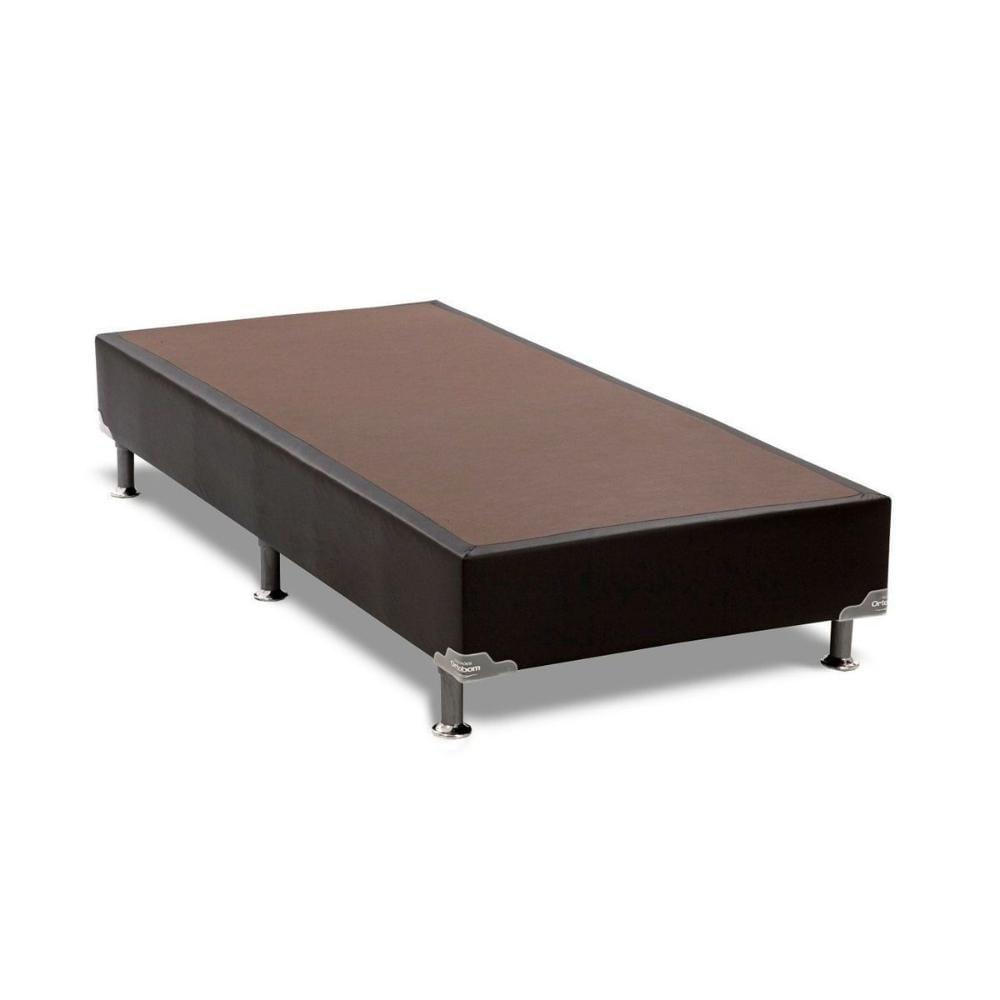 Miniatura Cama Box Base Solteirao- 1,08x1,98x0,23 Americana Courano Nero Black (solteirao- 1,08x1,98x0,23) - Ortobom