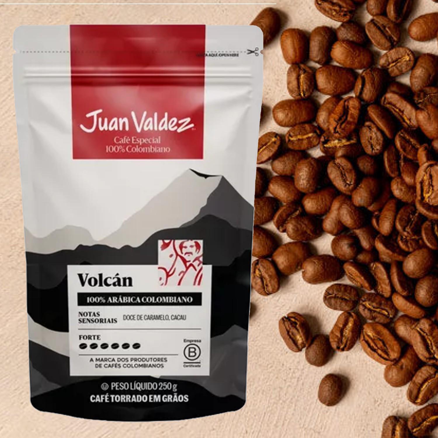 Miniatura Café Em Grãos Colombiano Juan Valdez Volcan 250G