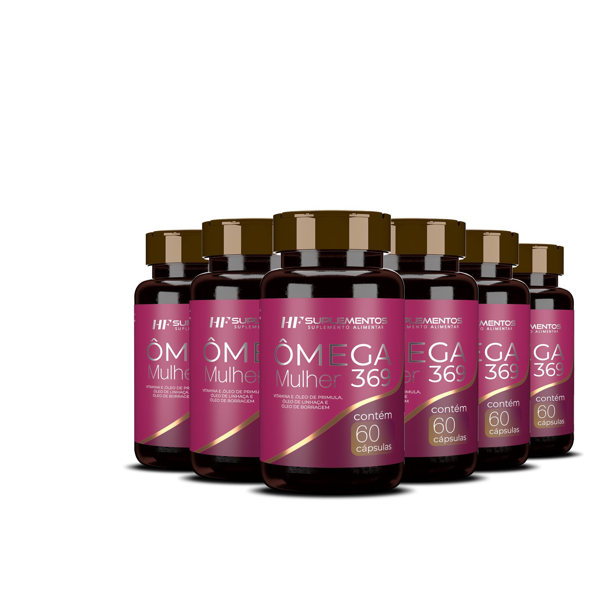 Miniatura 6X Omega 3 6 9 Mulher 60 Caps Hf Suplementos