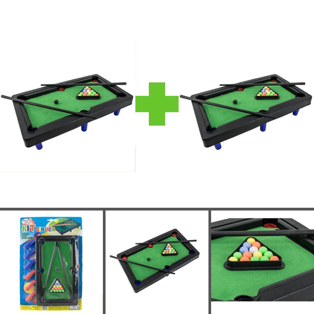 Miniatura Kit Conjunto 2 Kit Sinuca Infantil Toys & Toys 657326 Preto