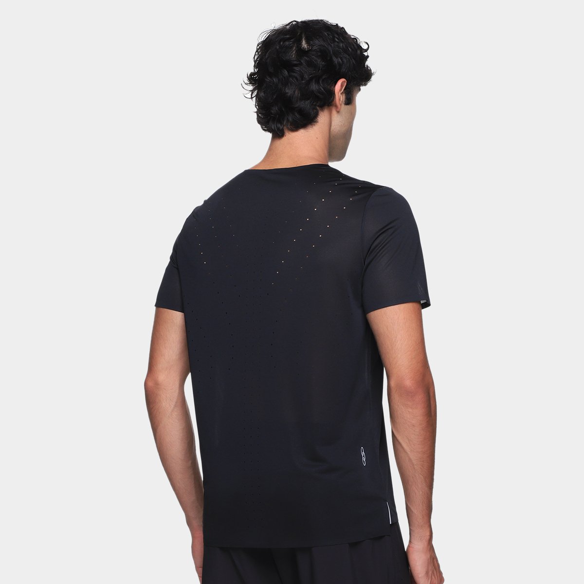 Miniatura Camiseta Olympikus Corre Masculina Preto+Prata - EP