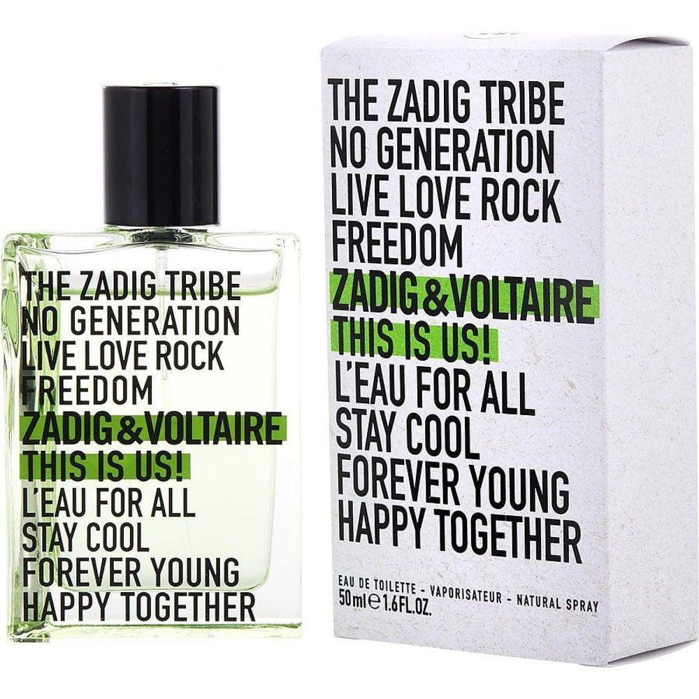 Miniatura Perfume Unisex Zadig & Voltaire This Is Us! L'eau For All Edt Spray 50 ml