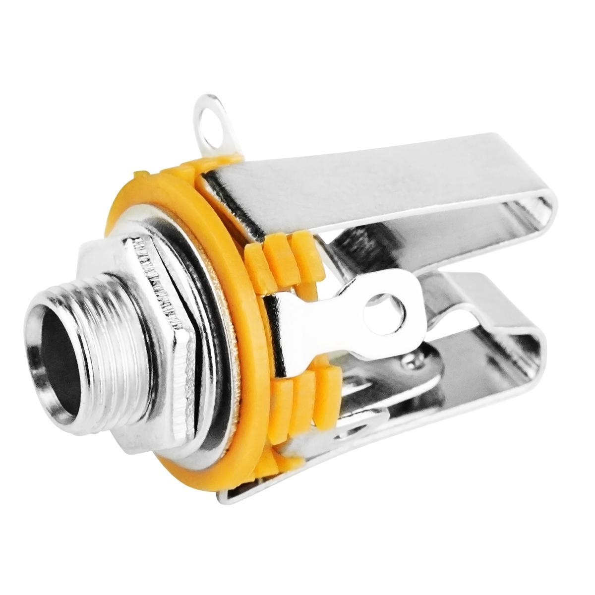 Miniatura Conector Jack P10 Estéreo Aberto Para Painel E Instrumentos