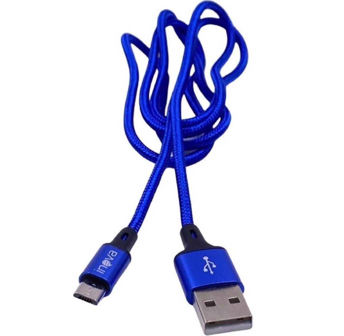 Miniatura Cabo De Dados Micro Usb V8 Inova 1 Metro Azul Cbo-5826