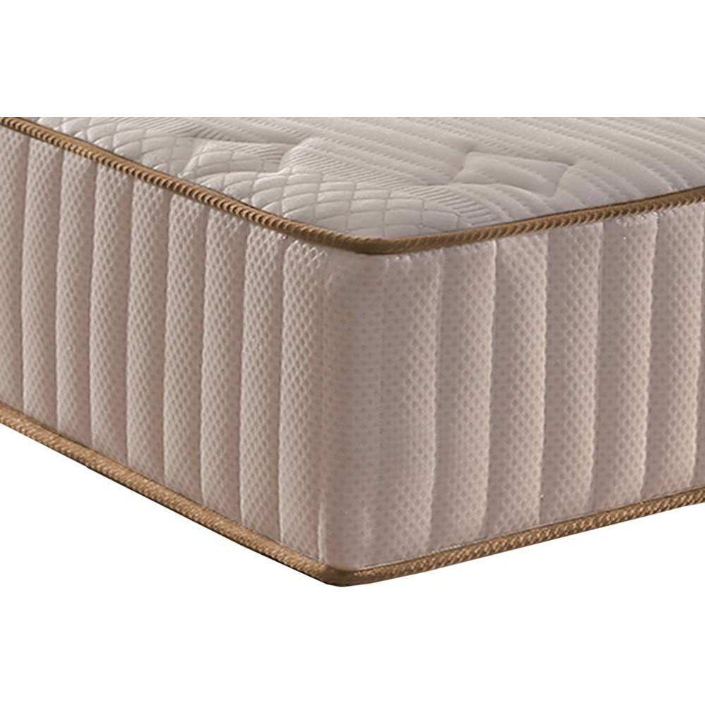Miniatura Cama Box Baú Queen: Colchão Molas Paropas Masterpocket Ensacadas Eco Fibra + Base Clean(158X198)