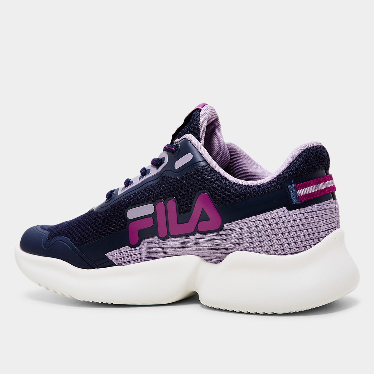 Miniatura Tênis Infantil Fila Split Marinho+Roxo - 27