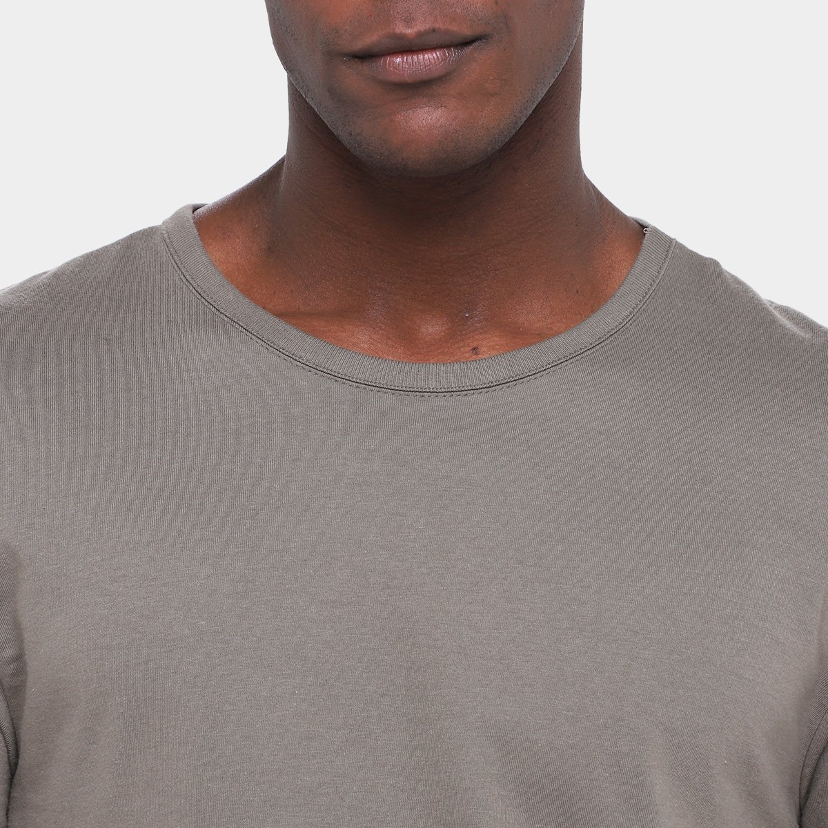 Kit Camiseta Hering C/ 3 Peças Masculina Verde+Bege - G