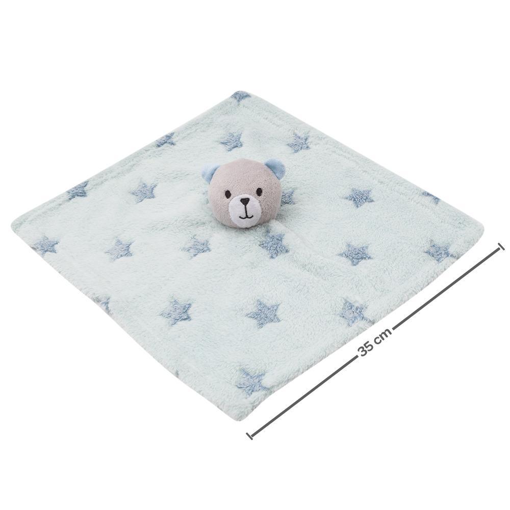 Miniatura Kit Ursinho Infantil Pelucia Bebe Antialergico Grande 24 Cm