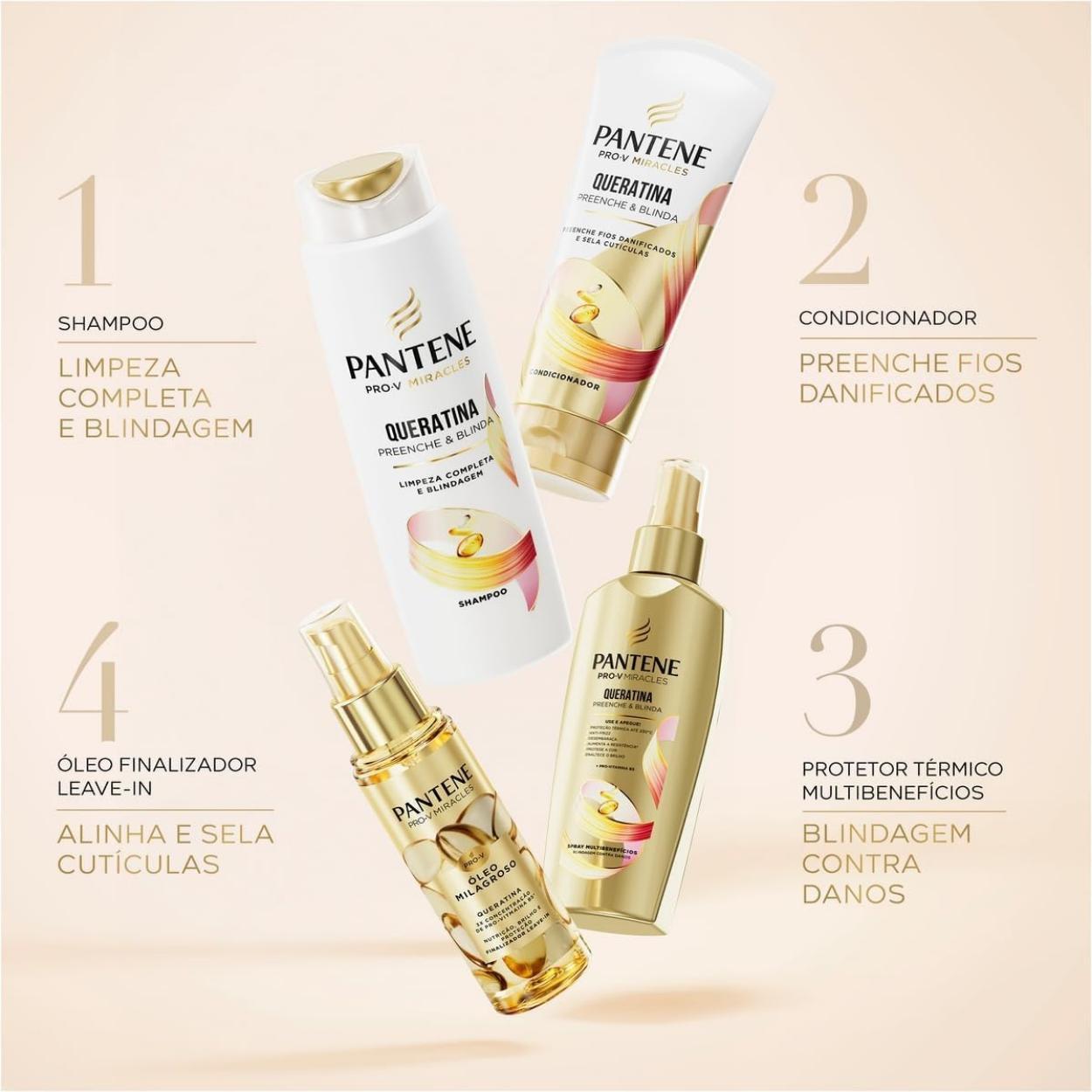 Kit Pantene Pro-V Queratina Miracles Hidratação Intensiva