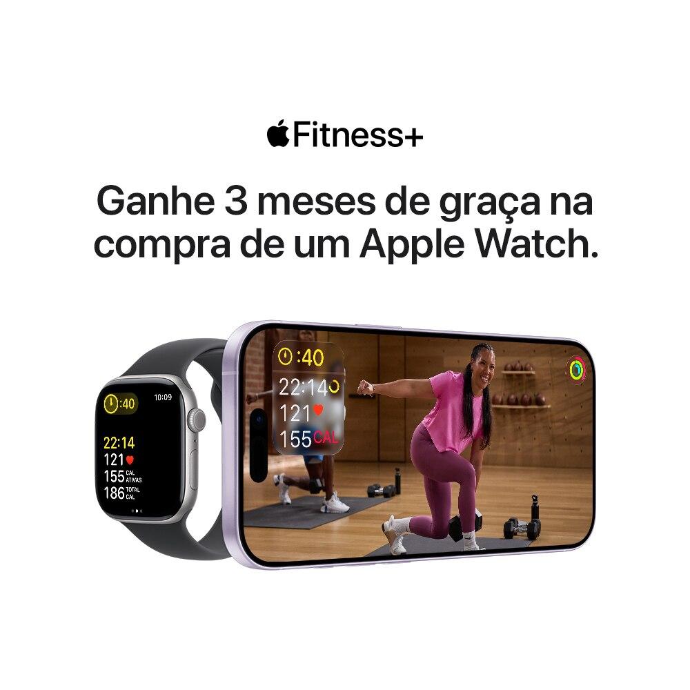 Apple Watch SE 3 GPS - Caixa meia-noite de alumínio – 44 mm - Pulseira esportiva meia-noite – M/G