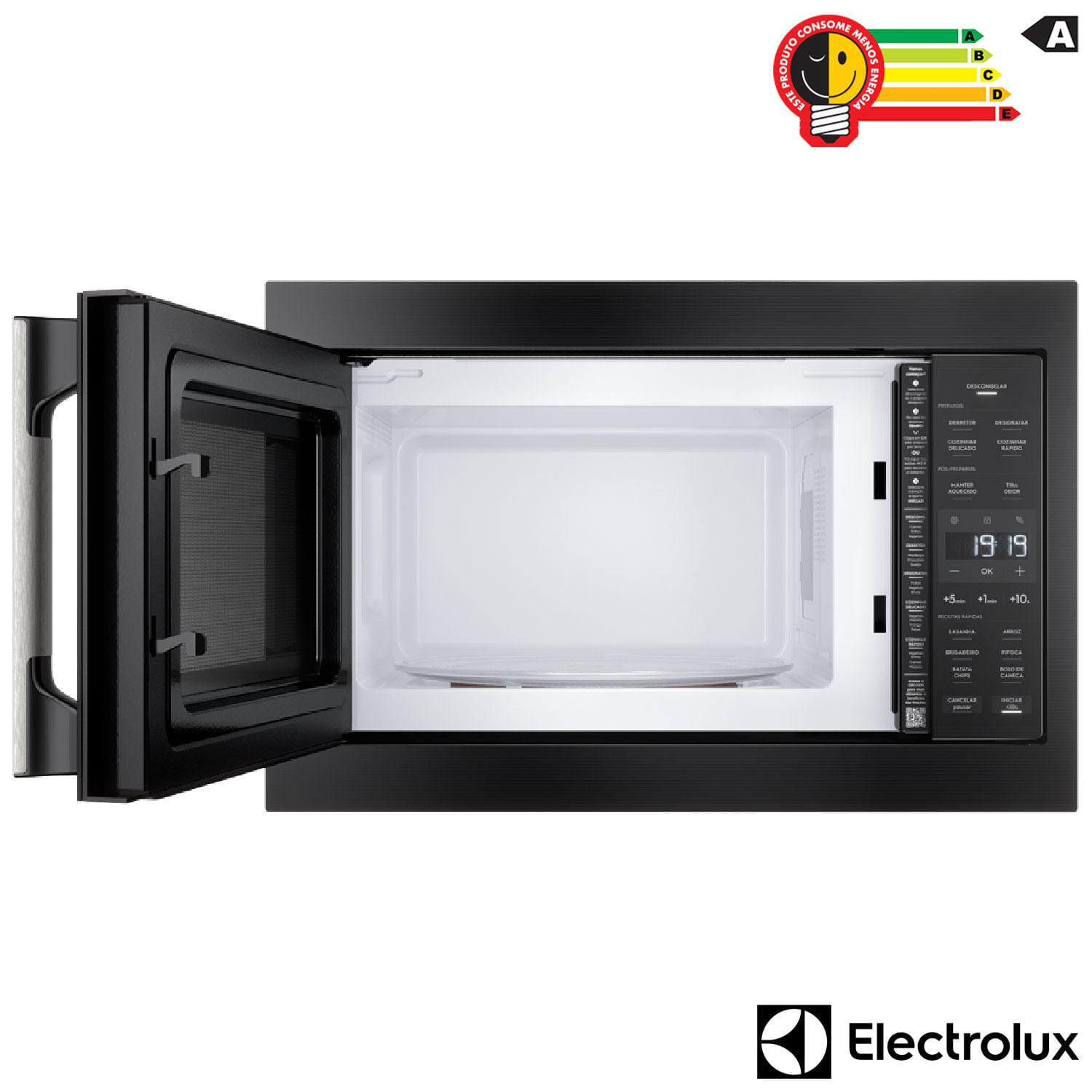 Micro-ondas de Embutir Electrolux Experience com 34 Litros de Capacidade Preto - ME3BP 110